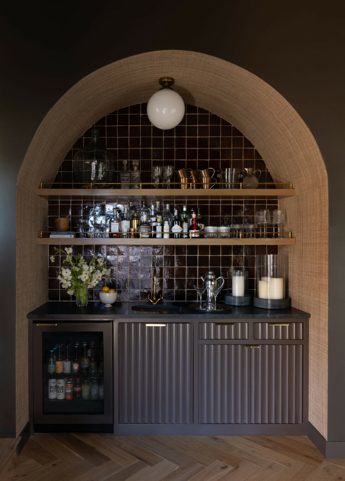 Brass Rails At The Bar! - Interior Design Studio in Bend, OR