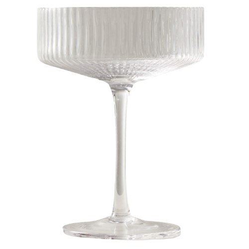 Fluted Coupe Glass Clouz Houz